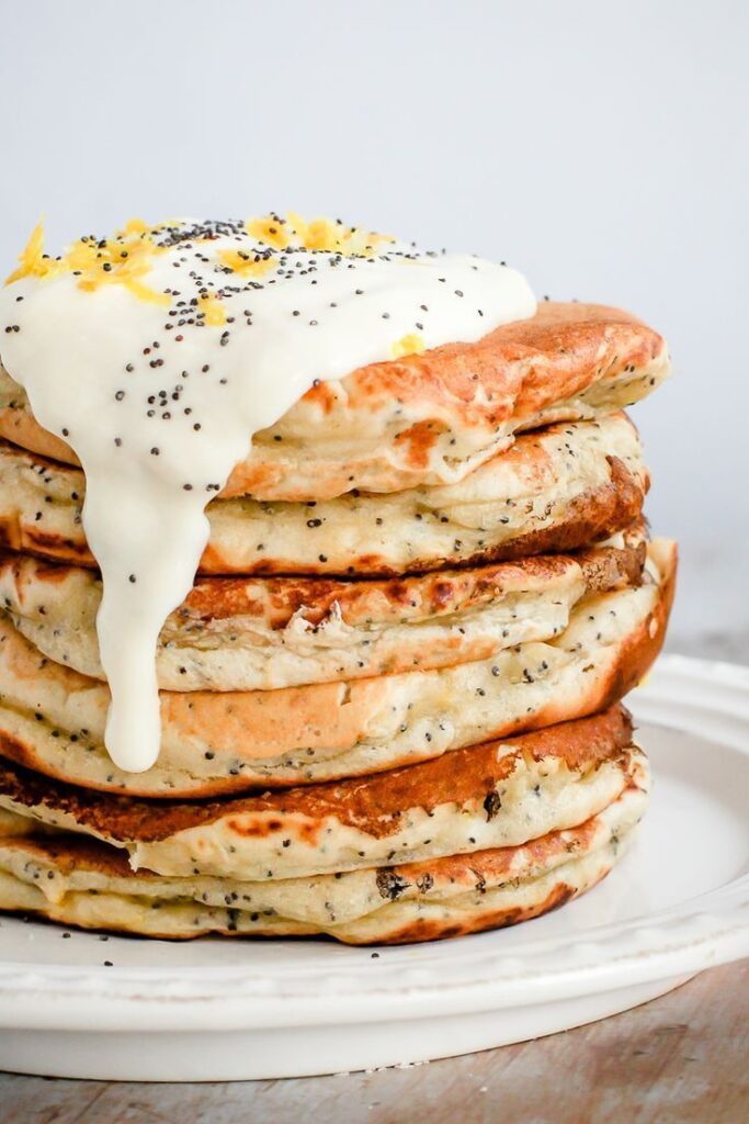 lemon poppy seed recipes | pancakes vegan breakfast | Girlfriend is Better